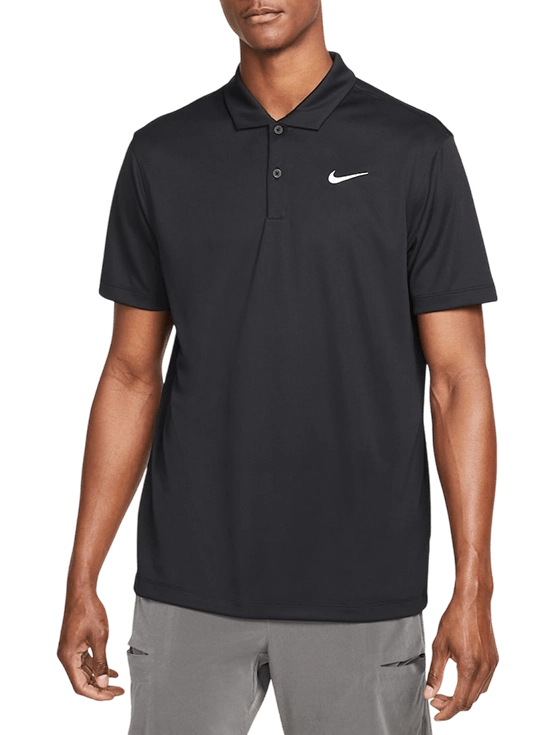 Поло Nike Court Dri-Fit Solid M (Черный/Белый)
