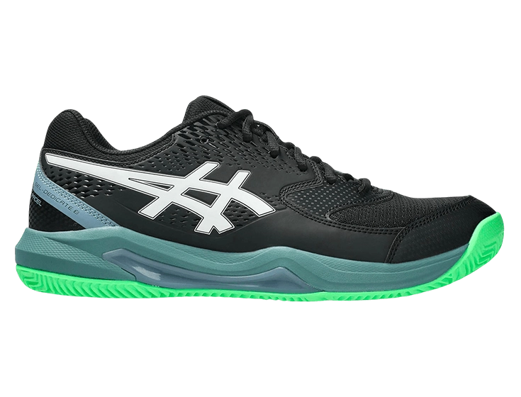Кроссовки мужские Asics Gel-Dedicate 8 (Черный/Зеленый)