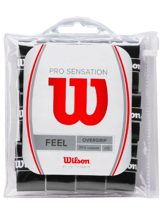 Овергрипы Wilson Pro Sensation Feel, 12 шт. — товар из подборки подарков теннисисту на Новый год
