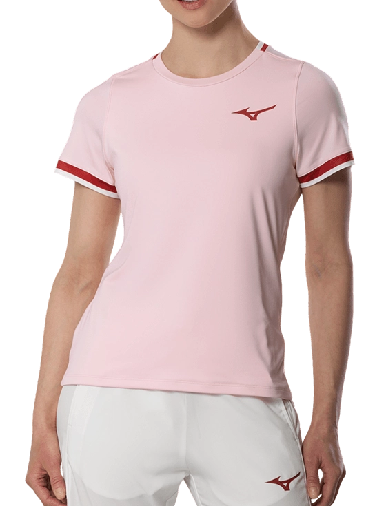 Футболка Mizuno Stargazer Short Sleeve Tee W (Розовый)