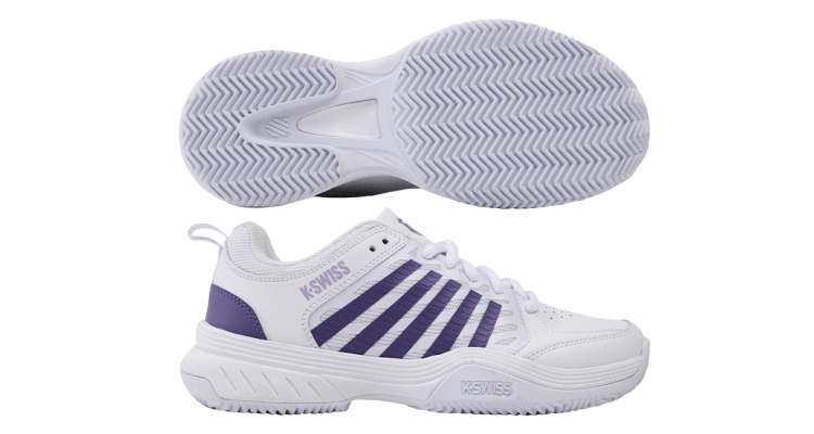 Теннисные кроссовки K-Swiss Court Express 2 (White/Purple Haze / Neon Lavender) для женщин