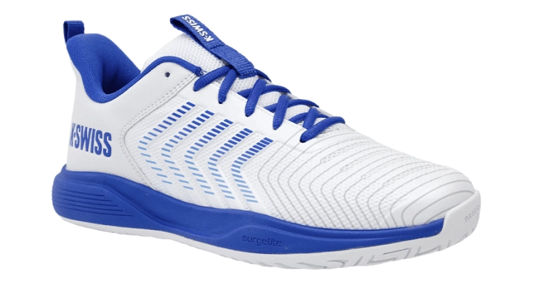 Кроссовки мужские K-Swiss Ultrashot Lite (White/Dazzling Blue/Baltic Sea) на сайте kortmag.ru