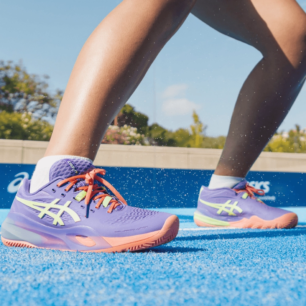 Кроссовки Asics Gel Resolution X Padel с широкой колодкой и устойчивой подошвой