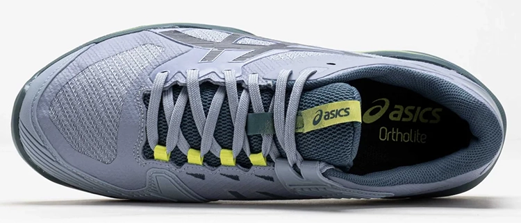 Кроссовки мужские теннисные Asics Solution Speed FF 4 (Серый/Голубой) на сайте kortmag.ru