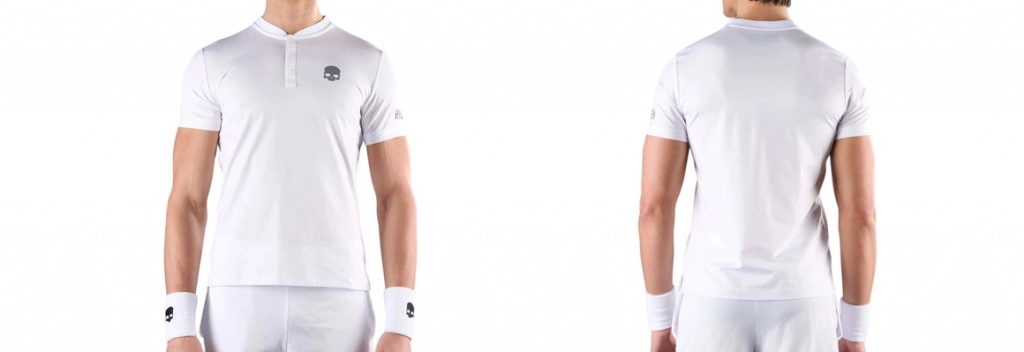 Поло для тенниса Hydrogen RubberLogo Tech Polo M (White)