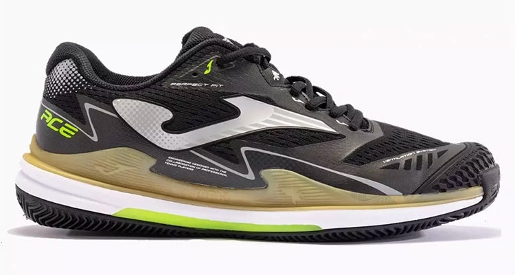 Мужские кроссовки для большого тенниса Joma Ace (Black/Gold) в магазине Корт