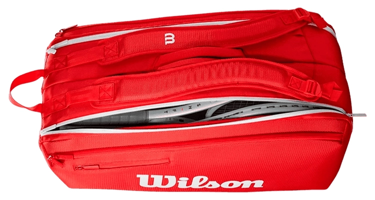 Сумка Wilson Super Tour Red 9R (Red) 2025 на сайте kortmag.ru