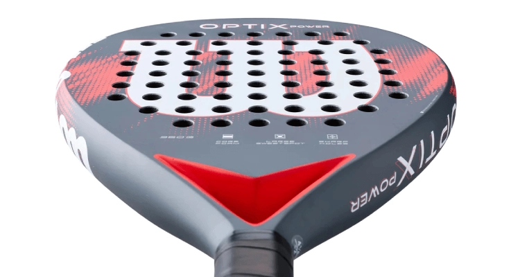 Ракетка для падела Wilson Optix V2 Power (Красный) весом 360 грамм