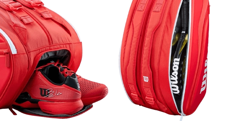 Сумка Wilson для падела Super Tour Padel Bag 2026 (Красный) на сайте kortmag.ru