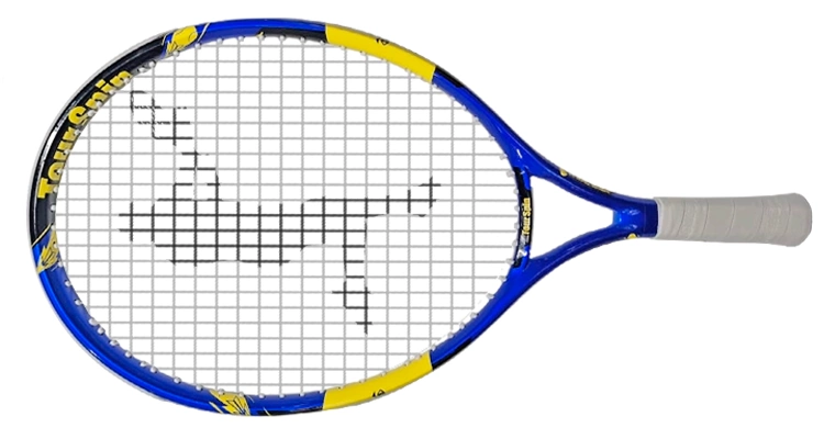 Ракетка для тенниса для начинающих TourSpin Junior 19 с защитным чехлом