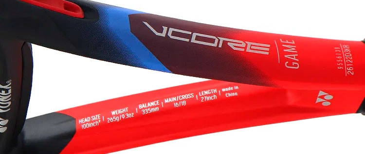 Теннисная ракетка Yonex VCore Game 2023 с чехлом для хранения
