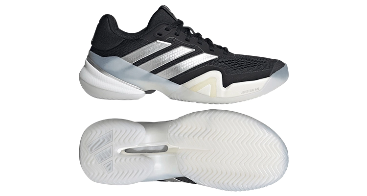 Кроссовки женские Adidas Barricade 14 W (Черный/Серебристый Металлик) на сайте kortmag.ru