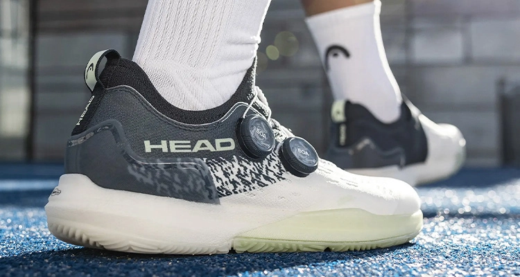 Кроссовки мужские Head Motion Pro 1.5 BOA Padel (Белый/Черничный) на сайте kortmag.ru