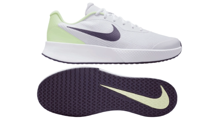 Кроссовки мужские Nike Court Vapor Lite 3 HC (Белый/Салатовый) на сайте kortmag.ru
