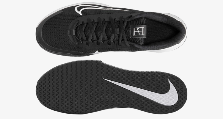 Мужские кроссовки Nike Court Vapor Lite 2 (Black/White) для большого тенниса