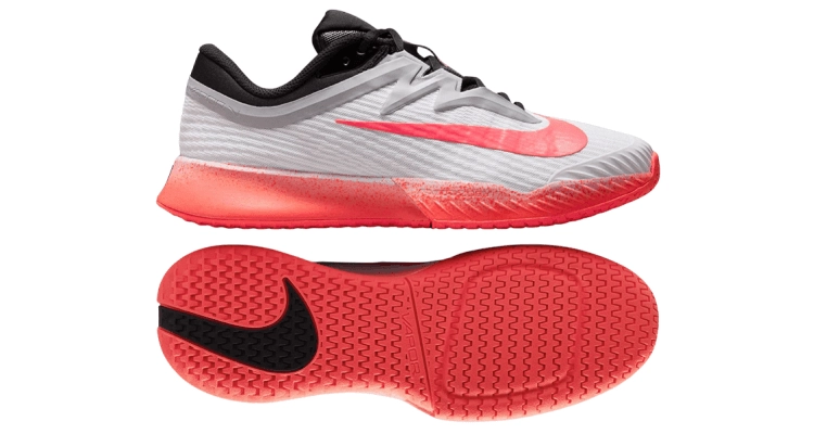 Теннисные кроссовки Nike Court Vapor Pro 3 HC Premium (White/Hot Lava/Wolf Grey) для женщин