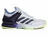 Кроссовки мужские Adidas Adizero Ubersonic 2 (Фиолетовый/Серый/Желтый) Фото 2
