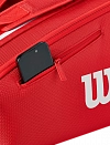 Сумка Wilson для тенниса Super Tour 6R 2025 (Красный) Фото 8