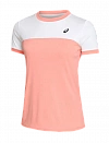 Футболка Asics Court T-Shirt W (Гуава/Ярко-Белый) Фото 1