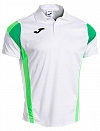 Поло Joma Montreal Short Sleeve Polo M (Белый/Зеленый) Фото 2