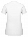 Футболка Head Tie-Break T-Shirt W (Белый/Розовый) Фото 5